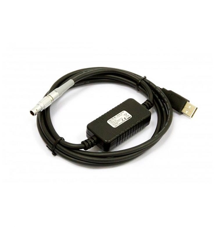 Leica GEV189, cable de transferencia de datos, Lemo a conector USB